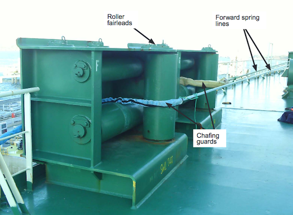 Image for article Safety warning after mooring line failure